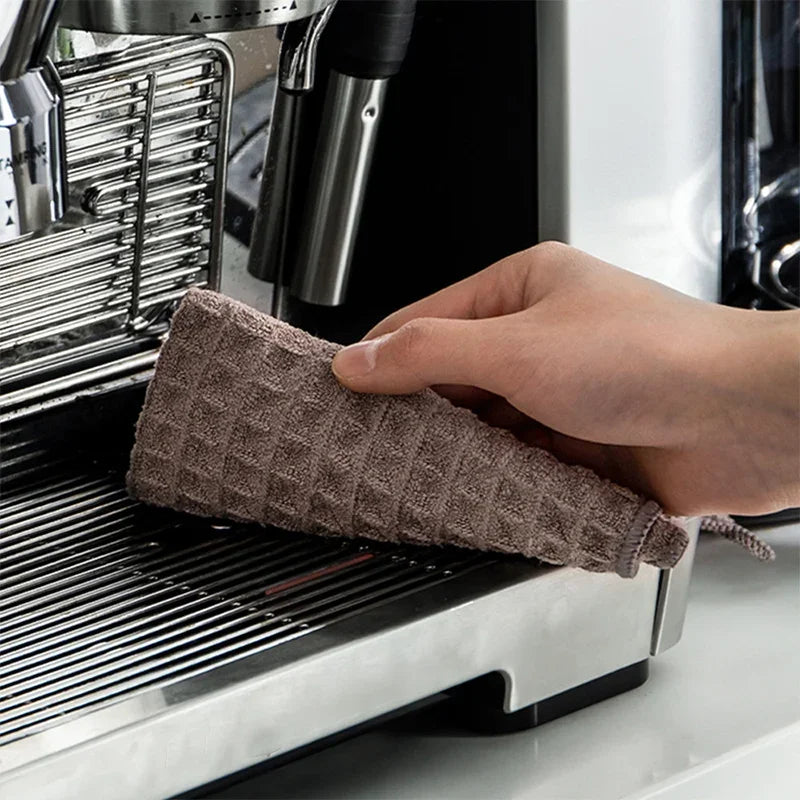Super Absorbent Barista Bar Towel Coffee Machine Special Rag No Lint Square Towel Cleaning Cloth Coffee Machine Cleaning Towel Zpaxo