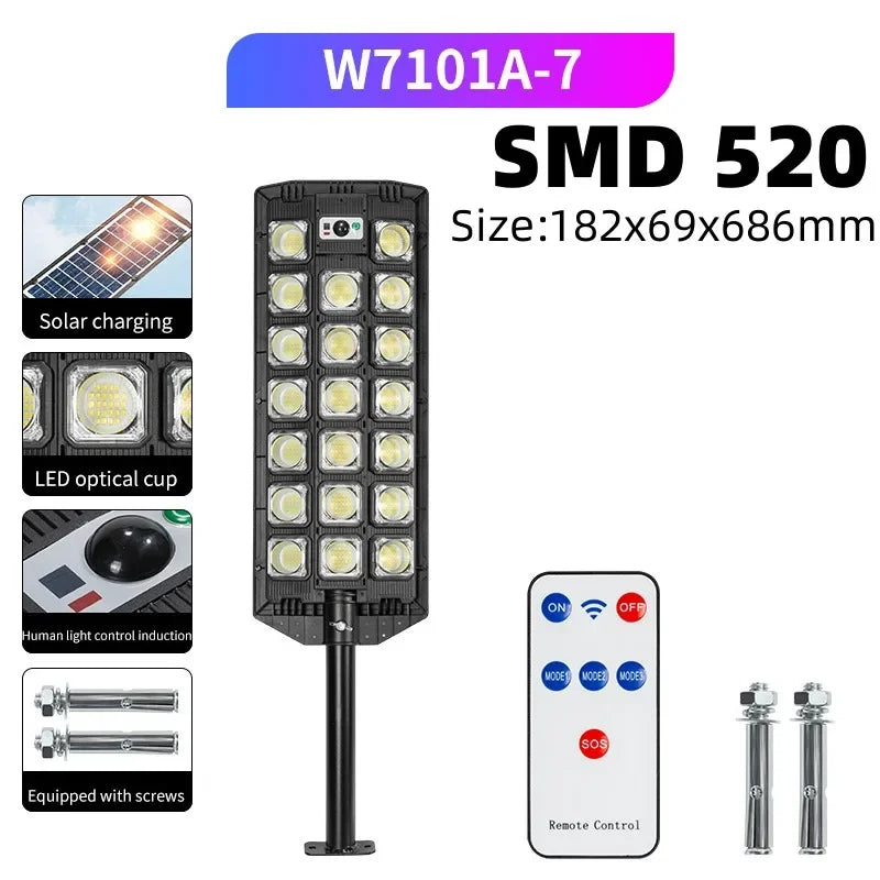 Solar Power Street Light Motion Sensor LED Solar Led Outdoor Lighting 3 Mode Lighting IP66 Waterproof COB Security Lamp for Yard Zpaxo A5-520SMD China Mainland