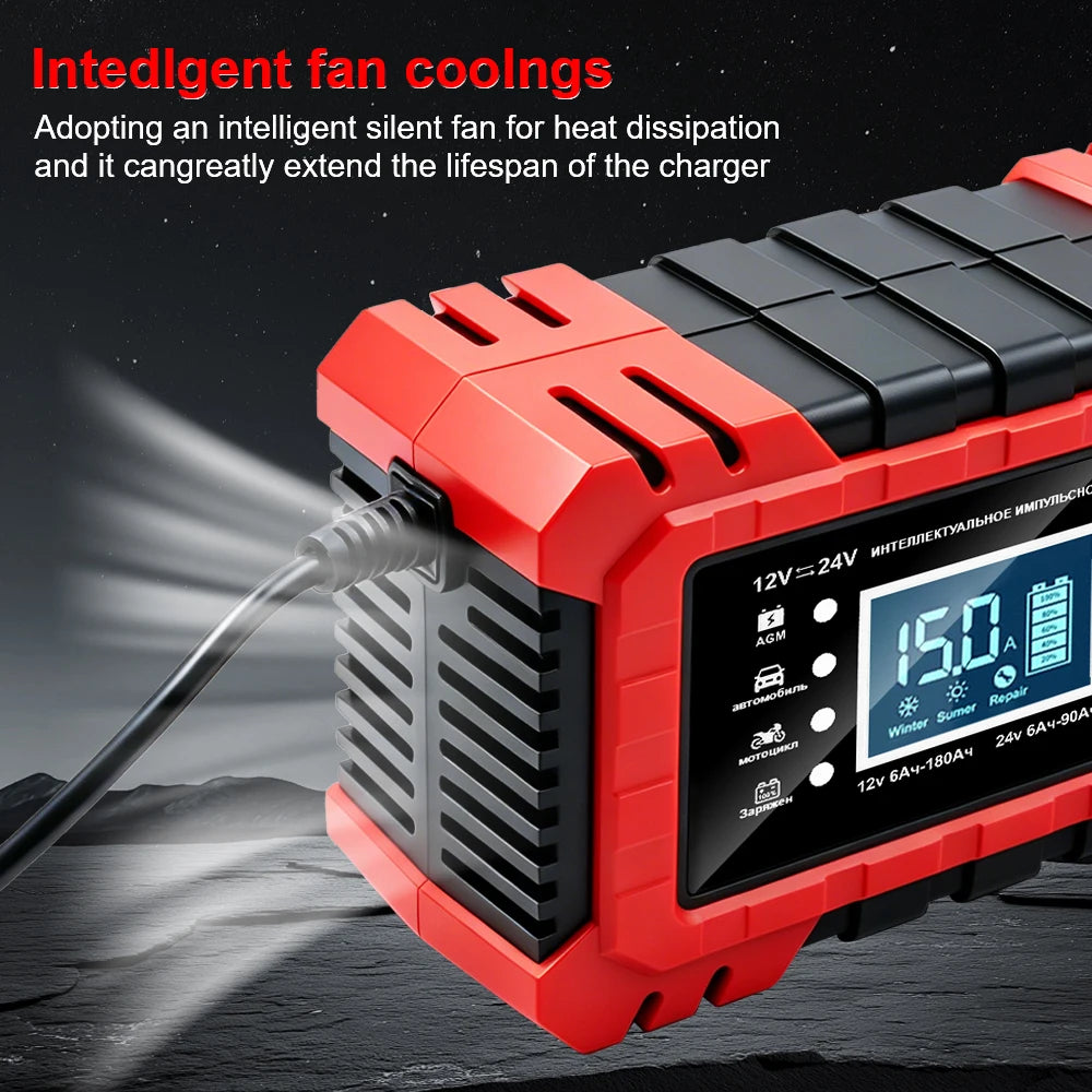 Digital LCD Display EU Plug Overvoltage Protection Intelligent Pulse