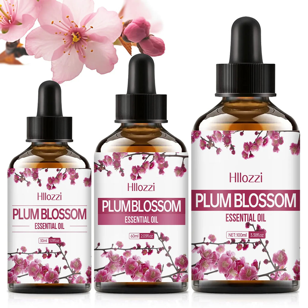 PLUM BLOSSOM ESSENTIAL OIL high-quality moisturizing nourishing massage oil with a refreshing scent, suitable for all skin types Zpaxo