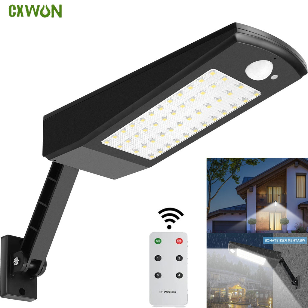 Upgraded Solar Panel Light Outdoor Waterproof Street Rotable Pole Zpaxo