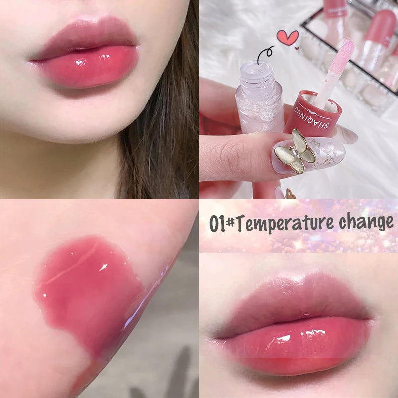 Long Lasting Volumising Essence Oil Lip Plumper Oil Serum Instant Repair Lip Fine Lines Increases Elasticity Sexy Lip Gloss New Zpaxo B-01