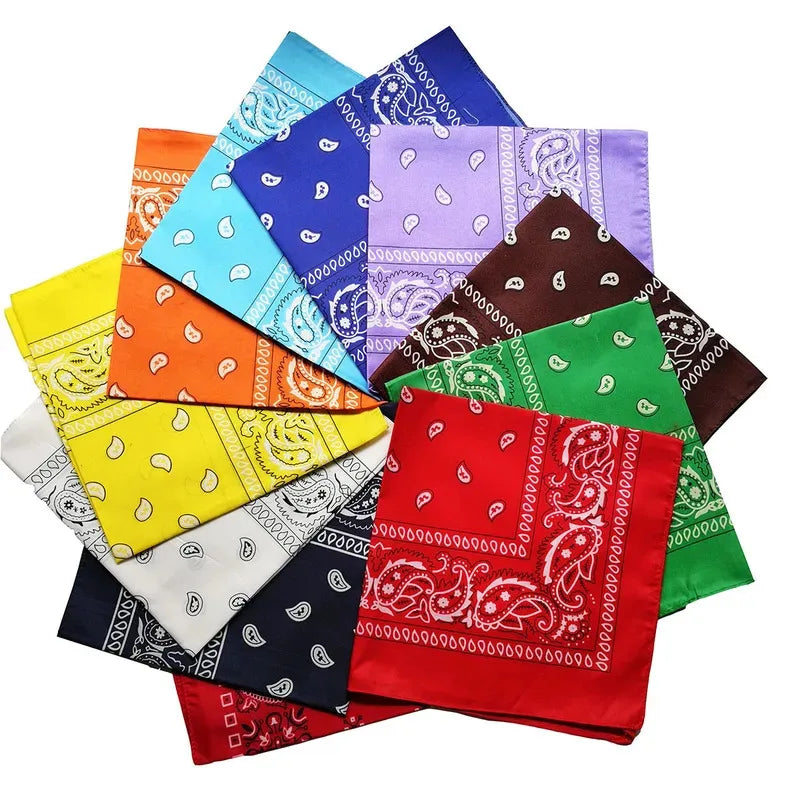 Paisley Bandana Square Scarf – Hip Hop Headband Men & Women