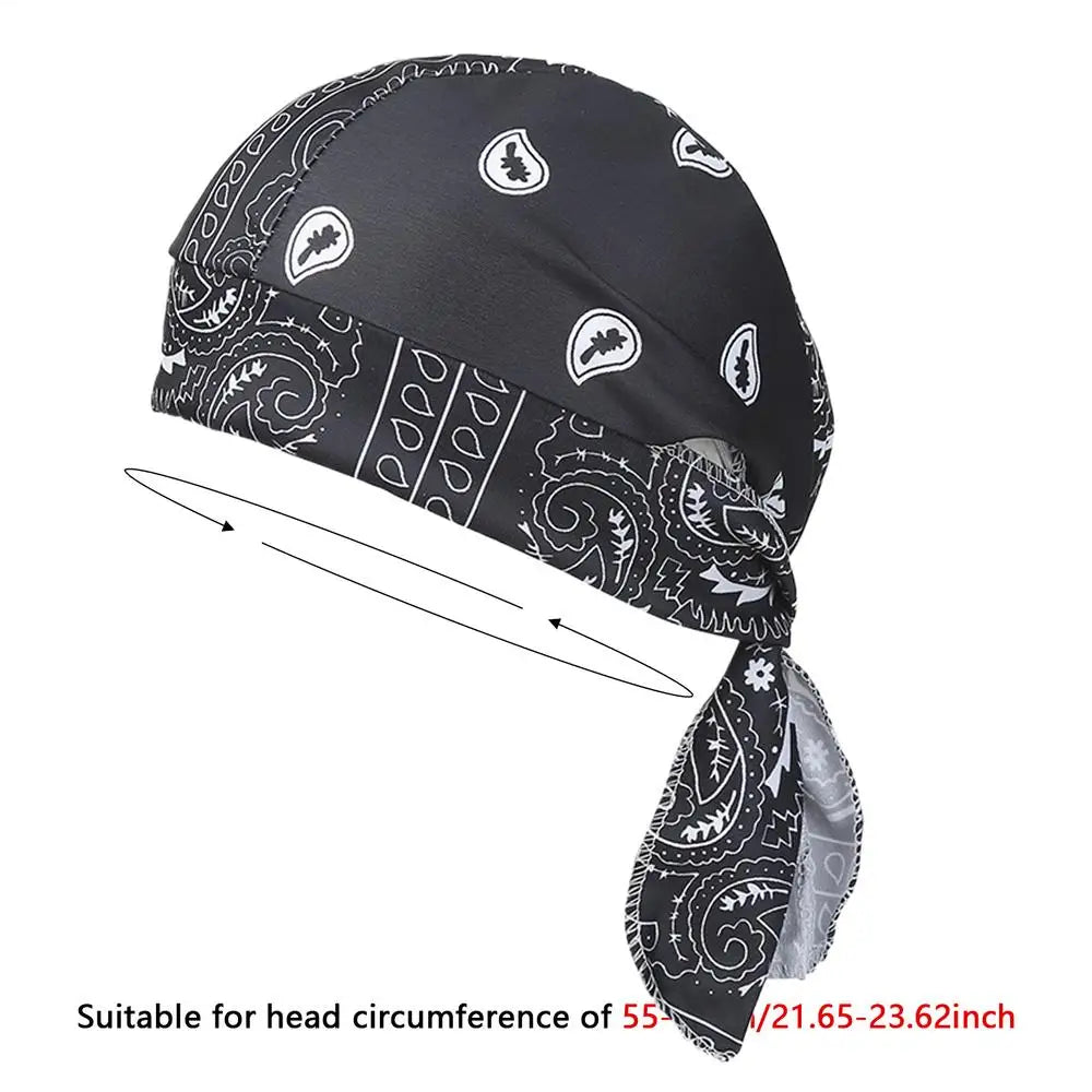 Do Rag Stretch Breathable Sweat Wicking Headscarf Skull Caps Beanie Zpaxo E