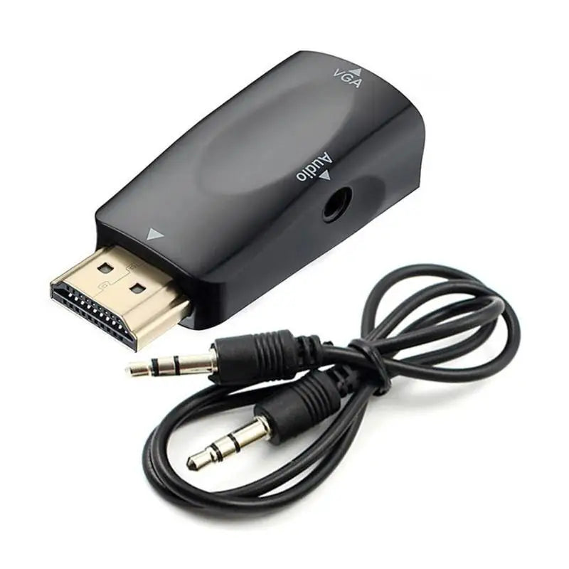 652F Compactly HDTV VGA Converter 1080P Resolution Audios Support Zpaxo