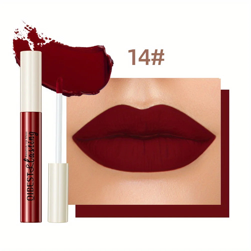 24 Colors Matte Lip Gloss, Long-Lasting, Smudge-Proof, Non-Sticky Lip Stain Valentine's Day Gifts, Ideal For Mardi Gras Zpaxo 14