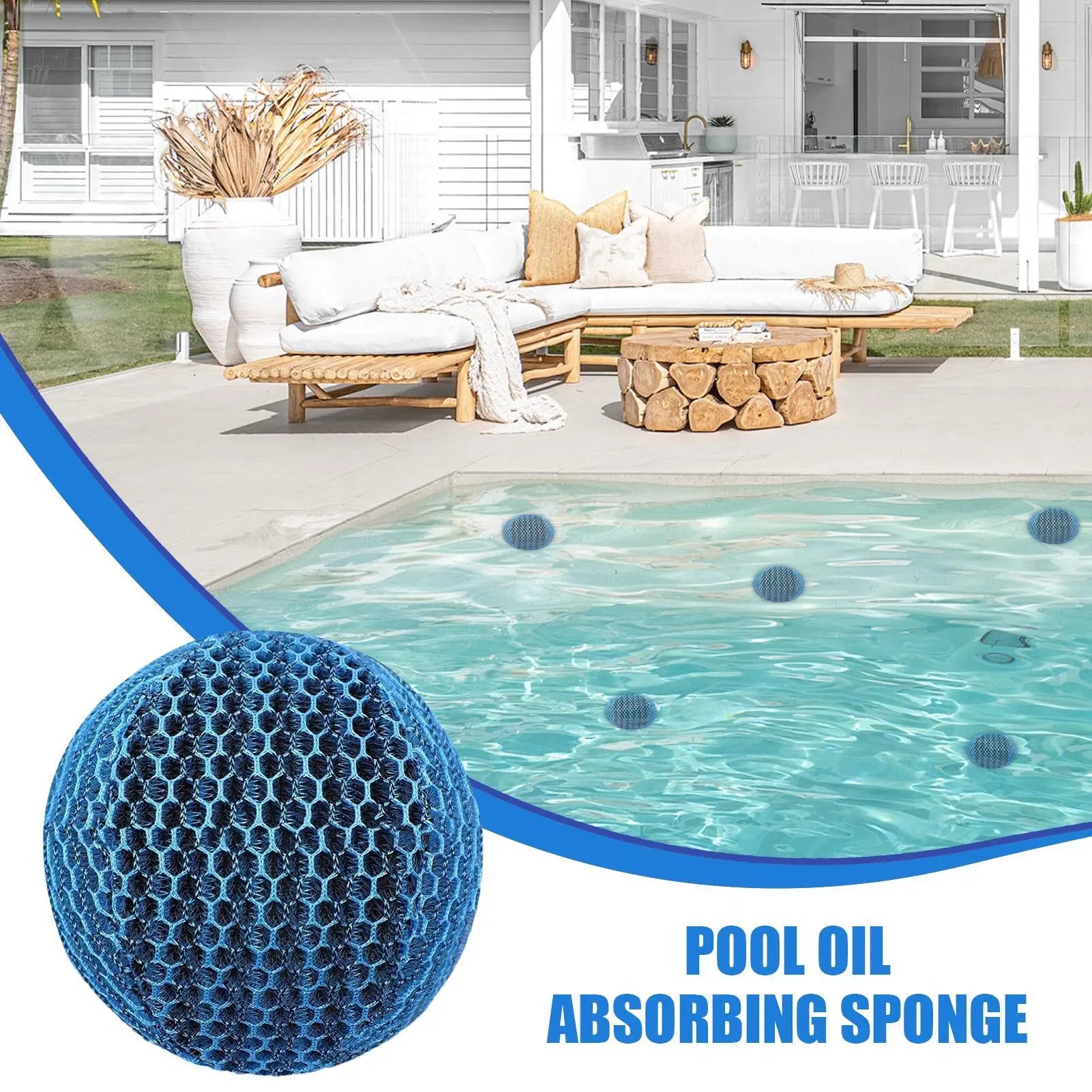 Scum Absorber for Spa Hot Tub Grease Cleaner Balls Hot Tub Oil Absorber for Sunscreen Pollen Gnat Residential Commercial Zpaxo