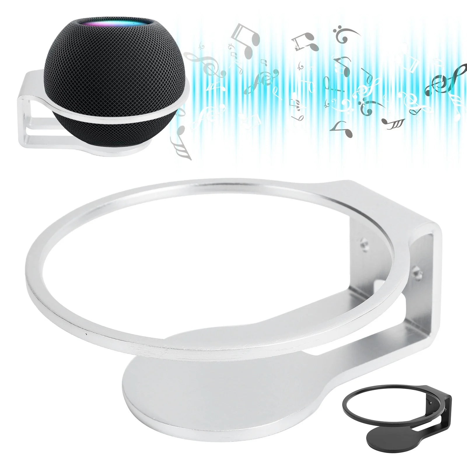 Mini Speaker Wall Mount Holder Stand Aluminum Alloy Hanger Homepod
