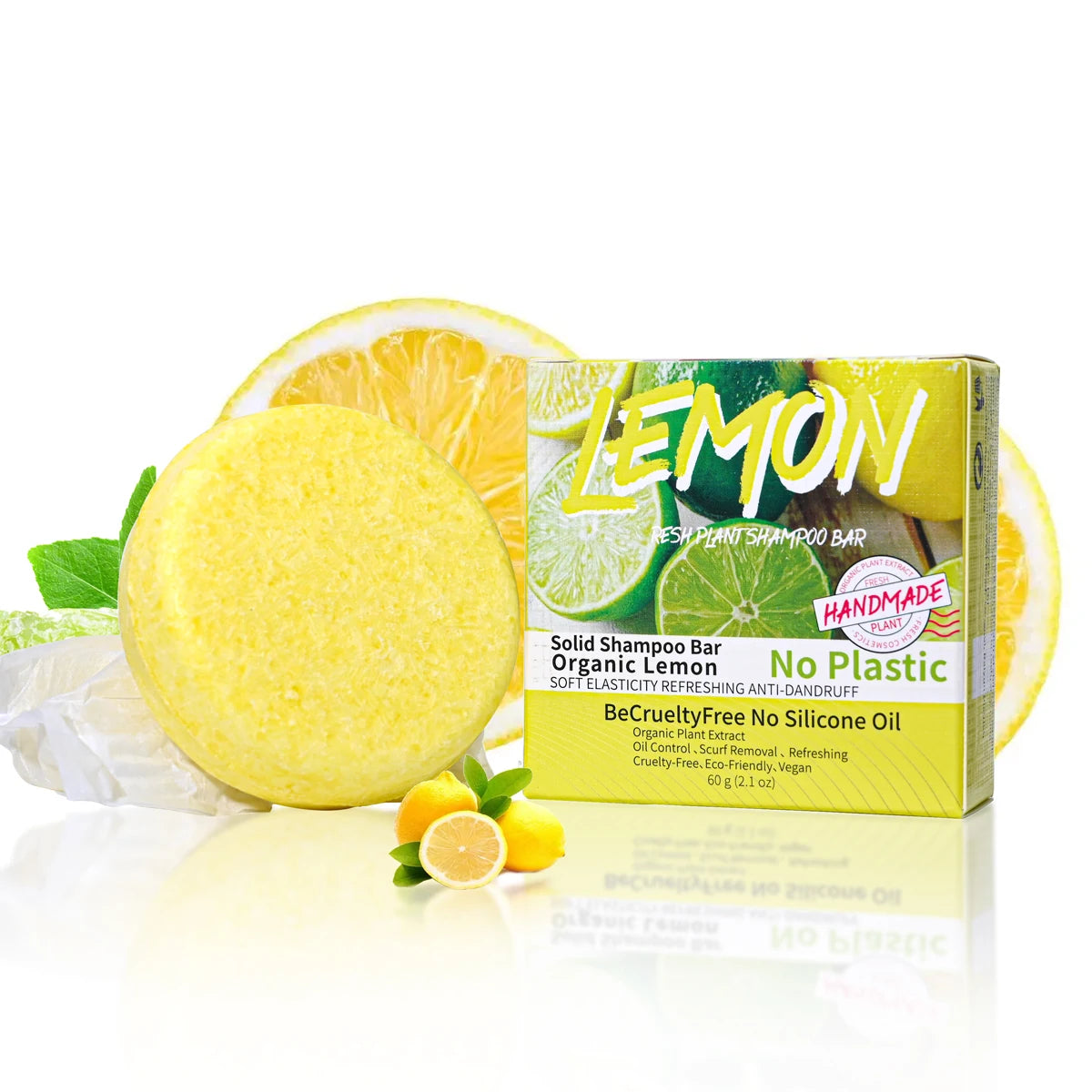 Lemon Essential Oil Hair Soap – Oil Control & Dandruff Removal Hair Washing Soap Bar Zpaxo Default Title