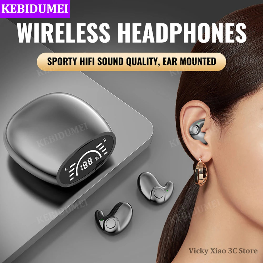 Invisible Earbuds Sleep Headphones Bluetooth 5 3 Noise Reduction TWS