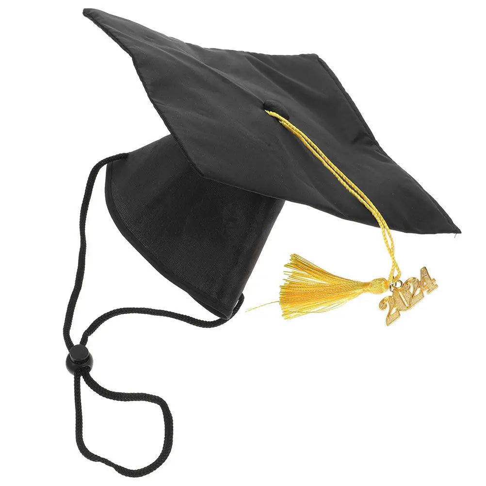 Pet Graduation Cap Dog Cat Puppy Hat Tassel Adjustable Costume Party