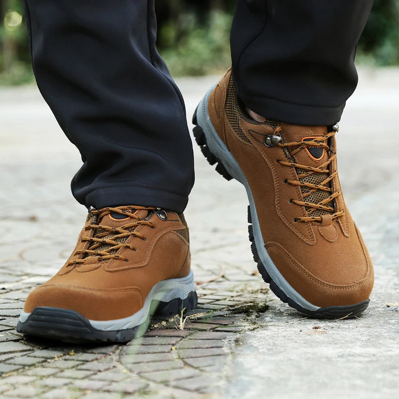 Hiking Shoes Men Autumn Winter Men's Non-slip Thick Sole Travel Zpaxo
