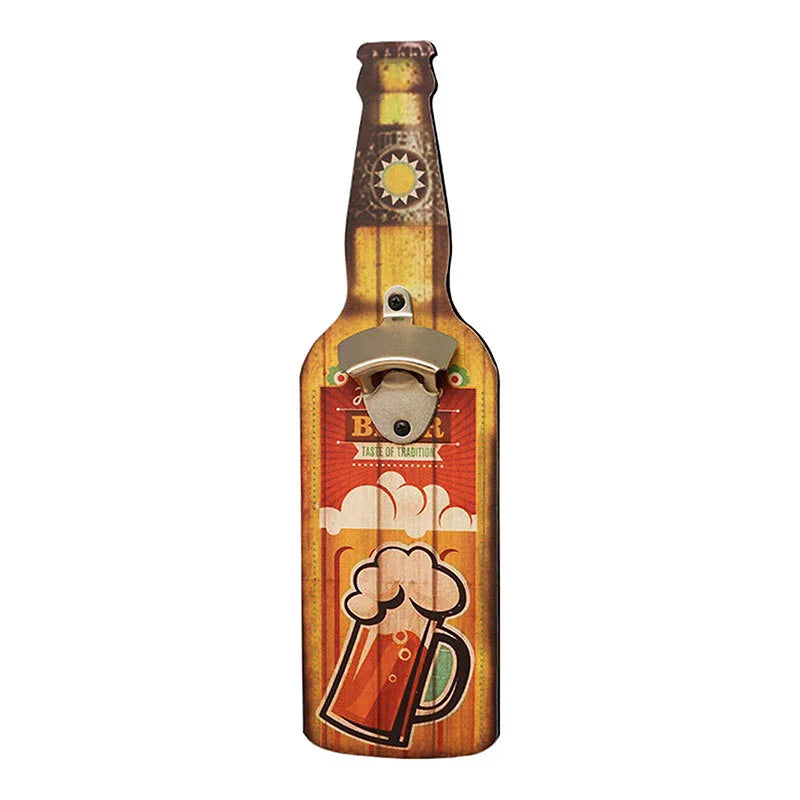 Home Creative Bottle Opener Restaurant Wall Decoration Bar Barbecue Zpaxo