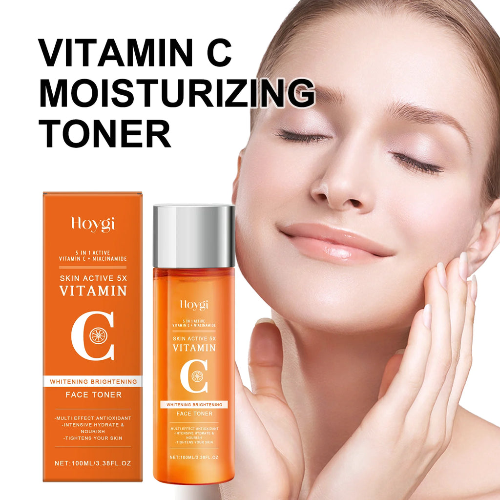 Vitamin C Brightening Toner for Face with Niacinamide Hydrating Facial Toner Dry Sensitive Skin Smooth Radiant Complexion 100ml Zpaxo