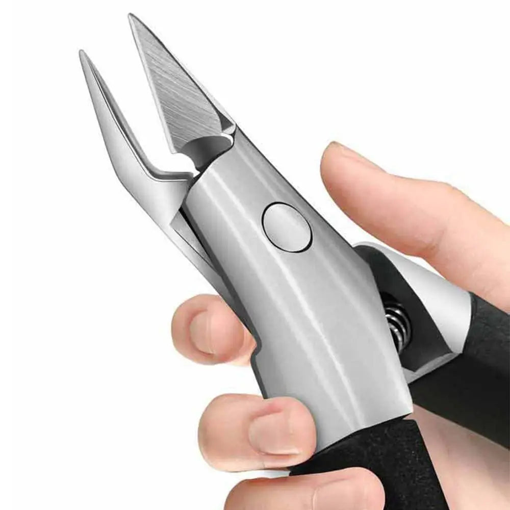 Professional Anti-Splash Slant Edge Nail Clipper Stainless Steel Eagle Beak Fingernail Clipper Trim Nails Manicure Tool Zpaxo
