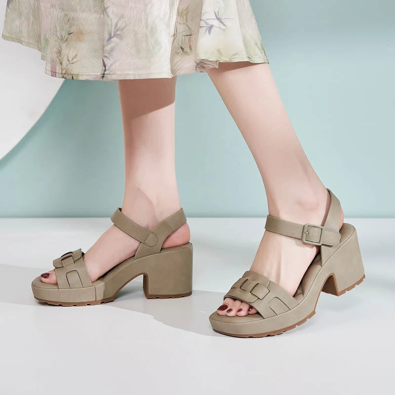 2025 Spring Summer Thick-soled Sandals Women Casual Comfortable Large Zpaxo