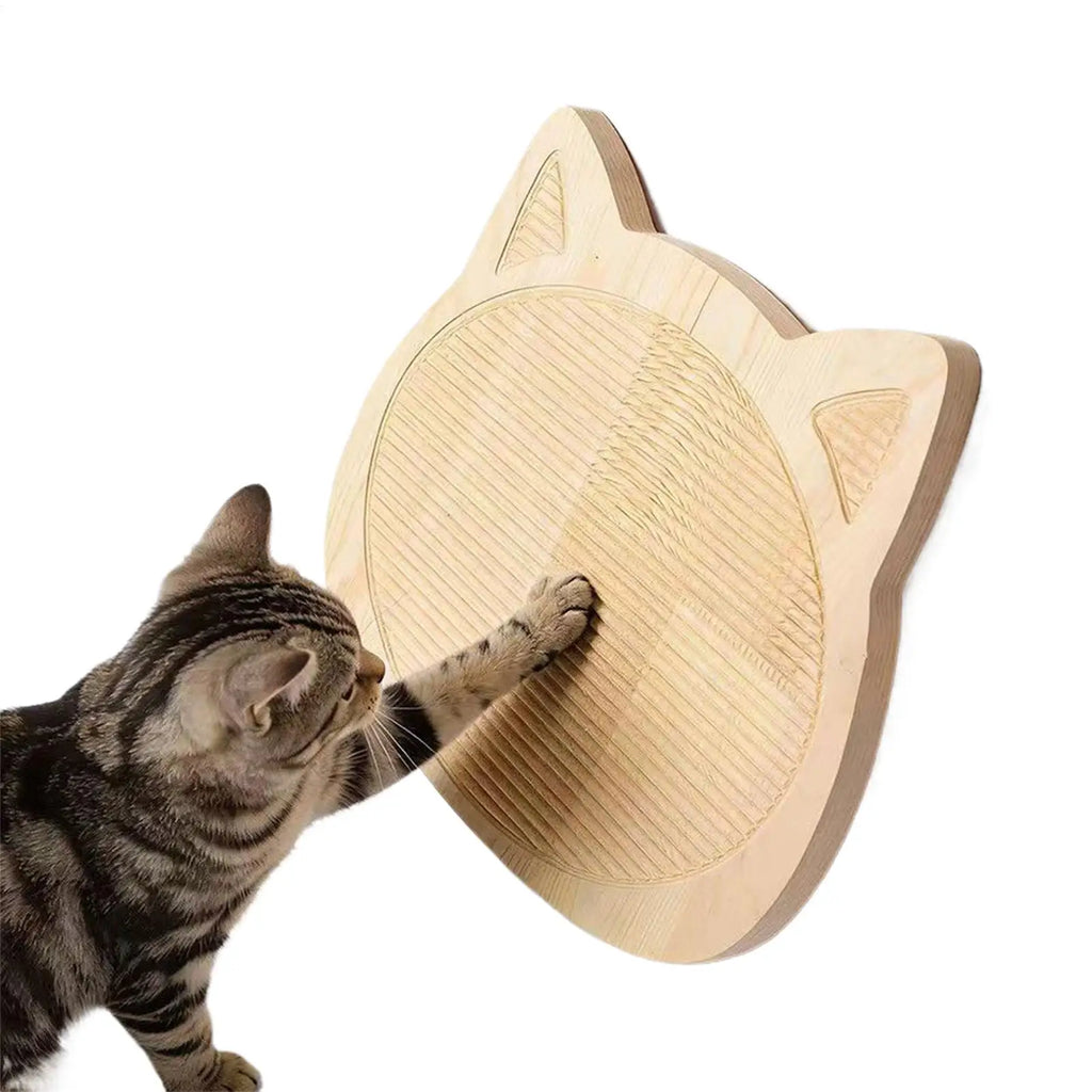Cat Scratching Board Wooden Kitten Exercise Scratcher Pad Indoor Home