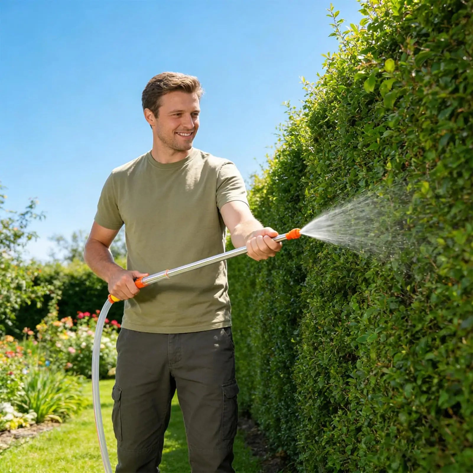 Sprayer Wand Replacement Ergonomic Long Multifunctional Extendable Hose Sprayer Wand Garden Tools For Outdoor Garden Lawn Yard Zpaxo China Mainland
