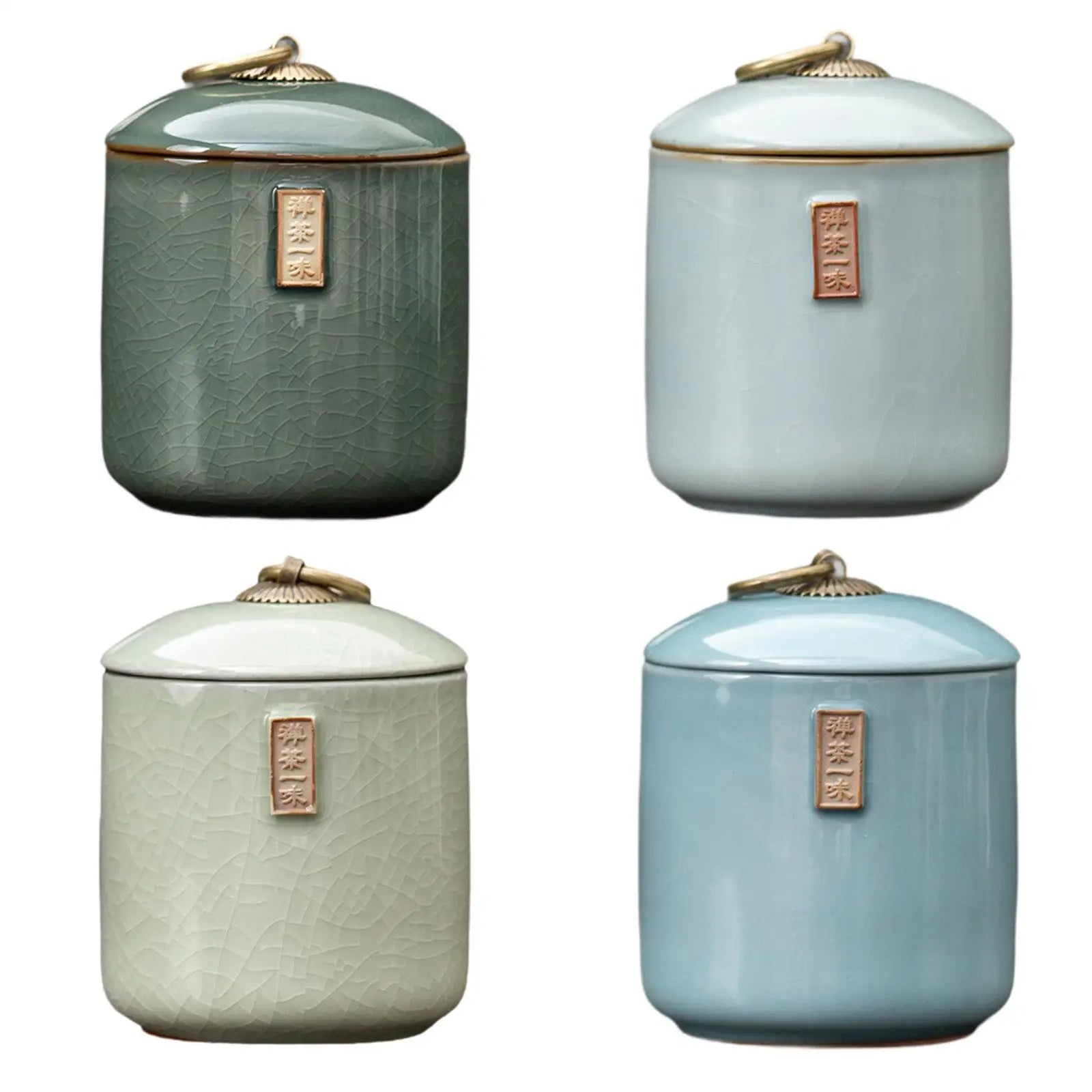Ceramic Airtight Tea Canister – Dry Food & Coffee Storage Jar Ceramic Storage Canister Zpaxo