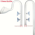 Borosilicate Glass Lily Pipe Inflow Outflow Fish Tank Water Surface