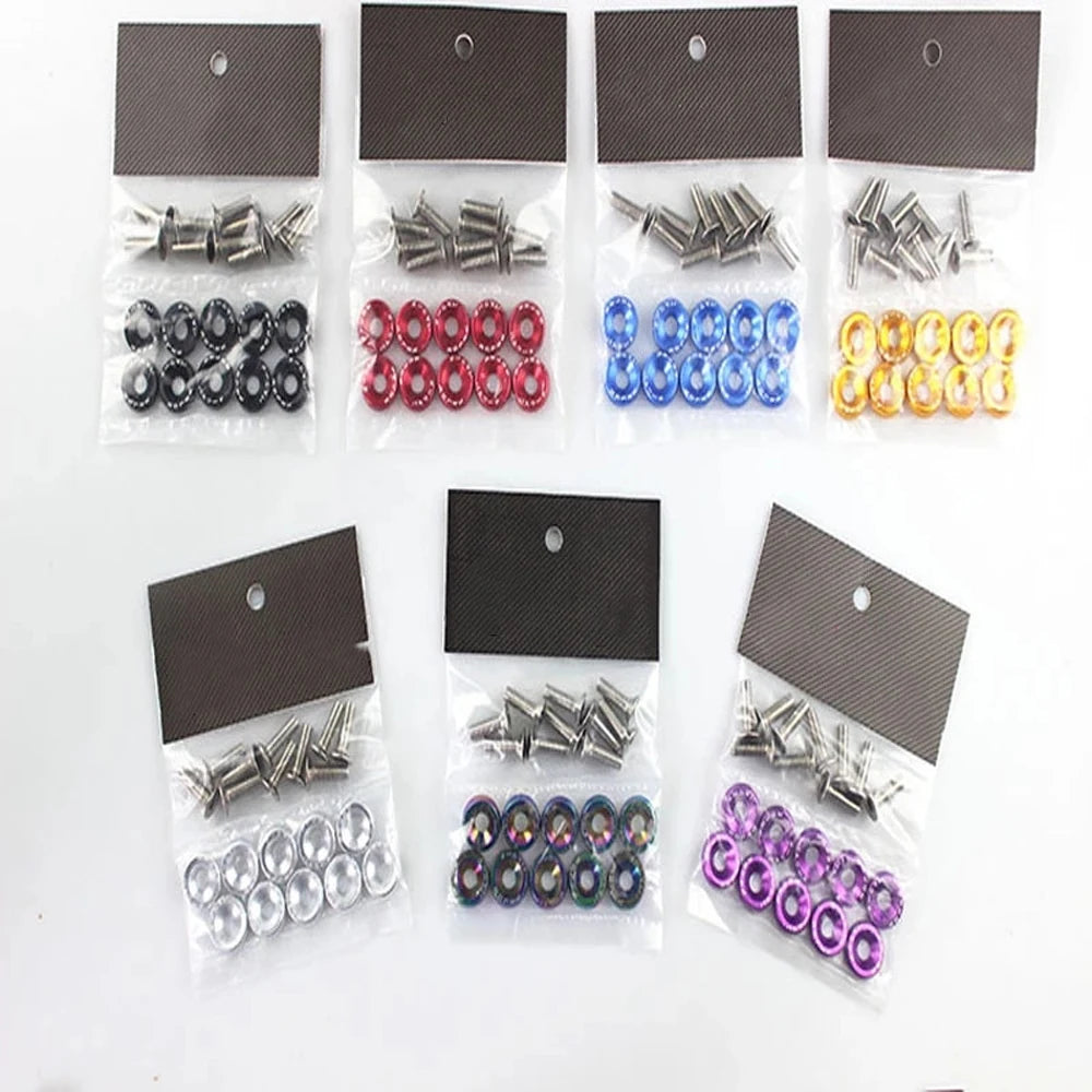 Accessaries Car Fasteners Engine Styling Fender M6 JDM Washer Zpaxo