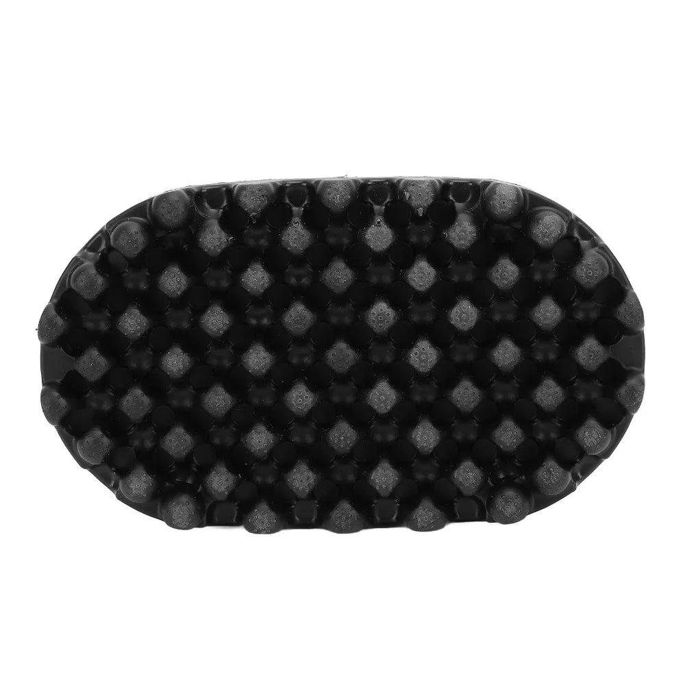 For Salon Washable Curling Hair Brush Black Color Big Small Holes Afro Hair Brush TPE Durable Twisted Hair Brush Home Use Zpaxo