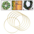 12 Inch/ 30 Cm Metal Iron Flower Hoop Rings for DIY Macrame Crafts Zpaxo 6pcs Gold