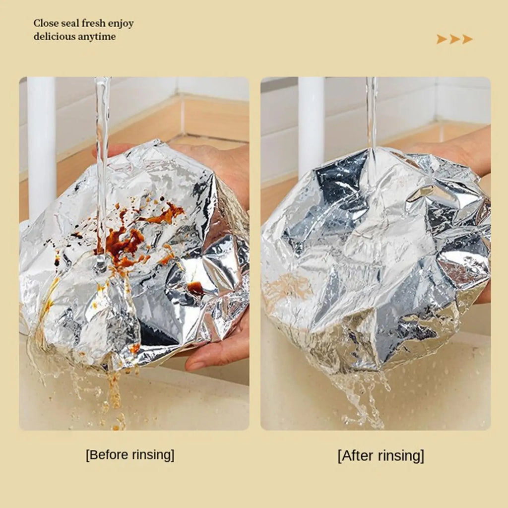 30-Pack Reusable Aluminum Foil Food Covers – Keep Meals Warm Food Insulation Covers Zpaxo