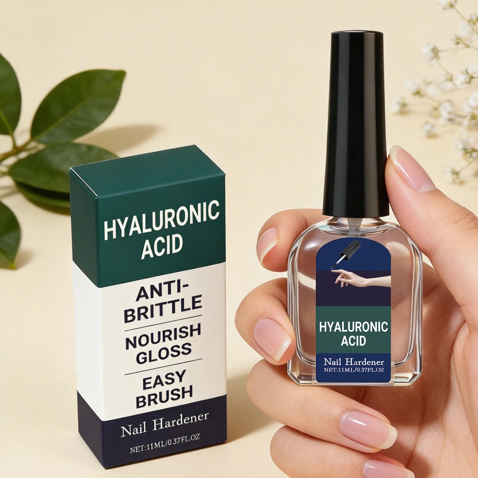 Hyaluronic Acid Nail Strengthening Drops | Nail Hardener Serum Nail Treatment Serum Zpaxo