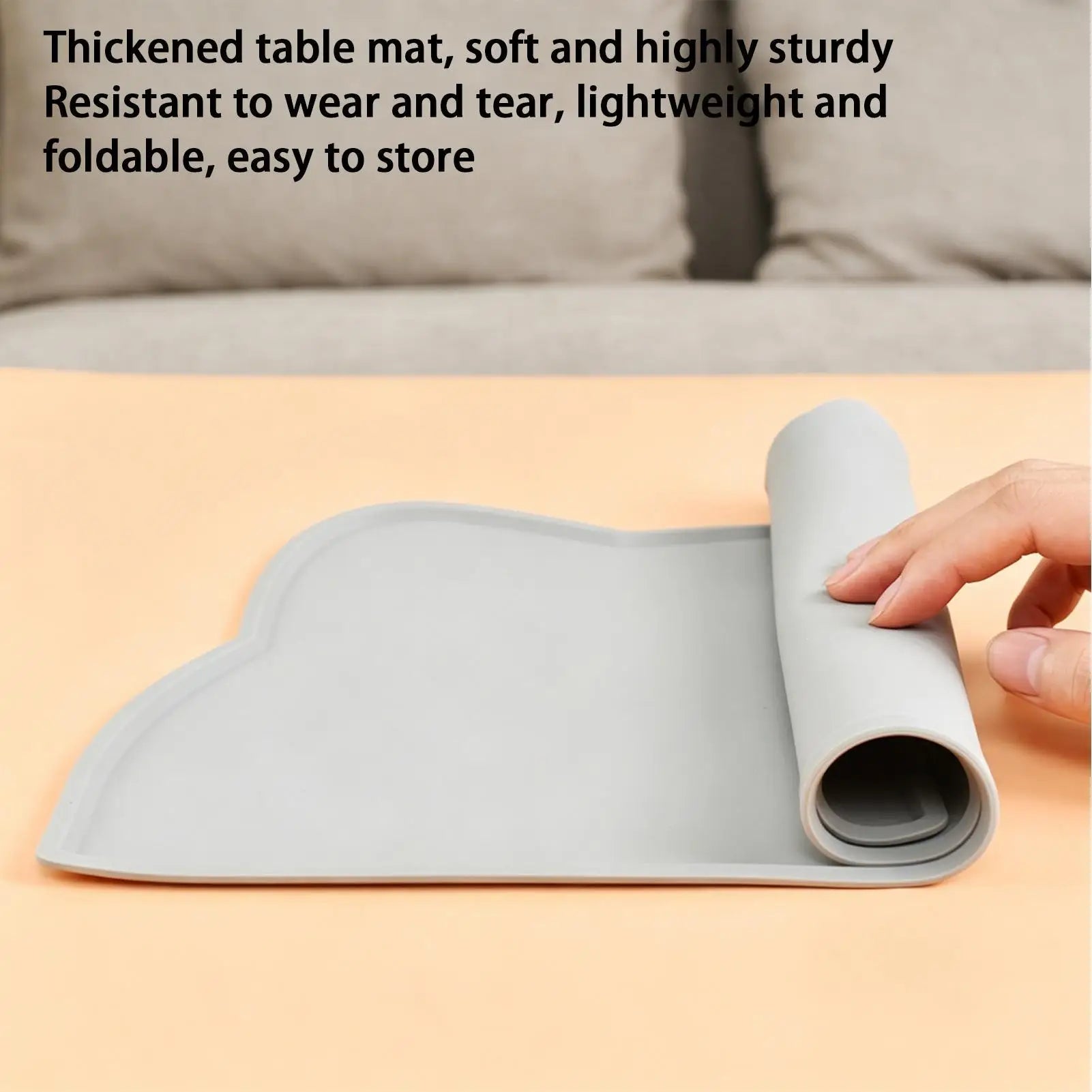 Silicone Pet Feeding Dog Cat Bowl Food Mat Non-Stick Waterproof Pet Food Feeding Pad Puppy Feeder Tray Water Cushion Placemat Zpaxo