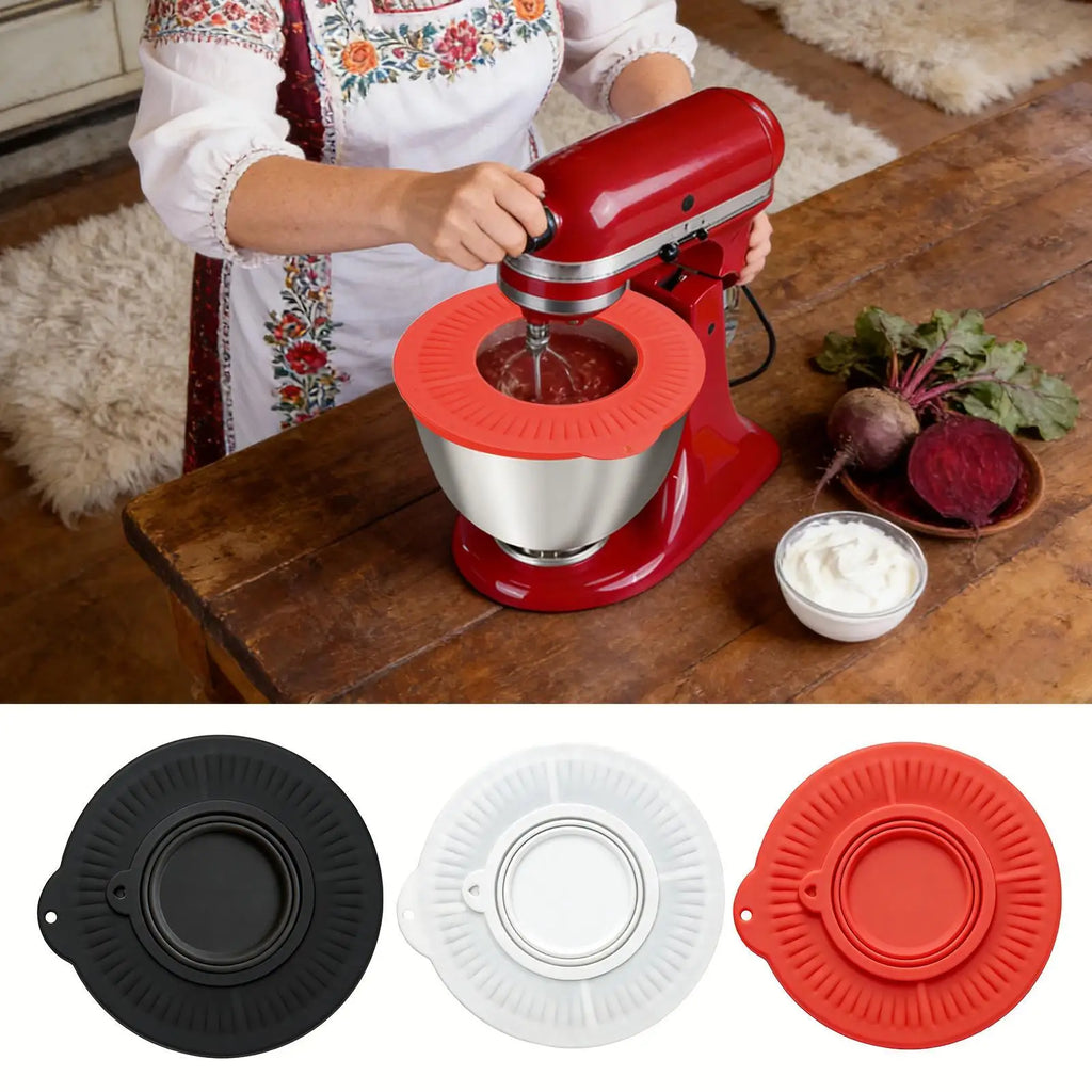 Silicone Mixer Bowl Cover 4 5-5 Quart Universal Splash Guard Lid