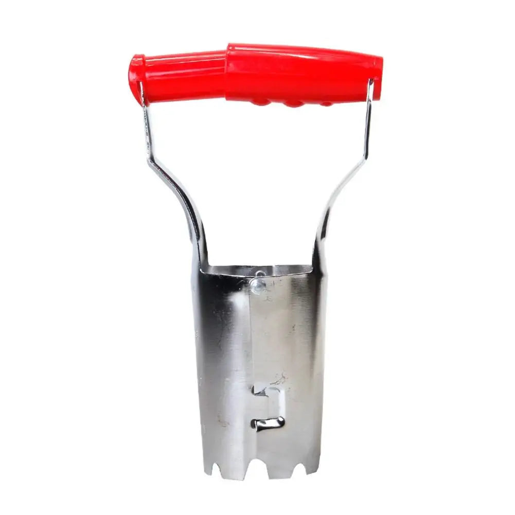 Handheld Seedling Transplanter Tube Hole Punch Digger Garden Tool Seedling Transplanter Zpaxo C Red