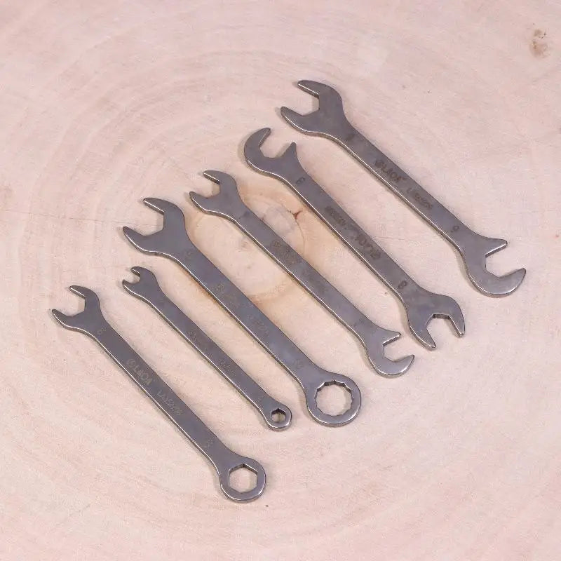 Stainless Steel Thin Double Open-end Wrench Dual-function Sizes 5 Zpaxo