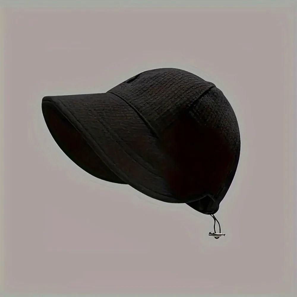Women's Drawstring Waffle Pattern Baseball Cap Fashionable Sun