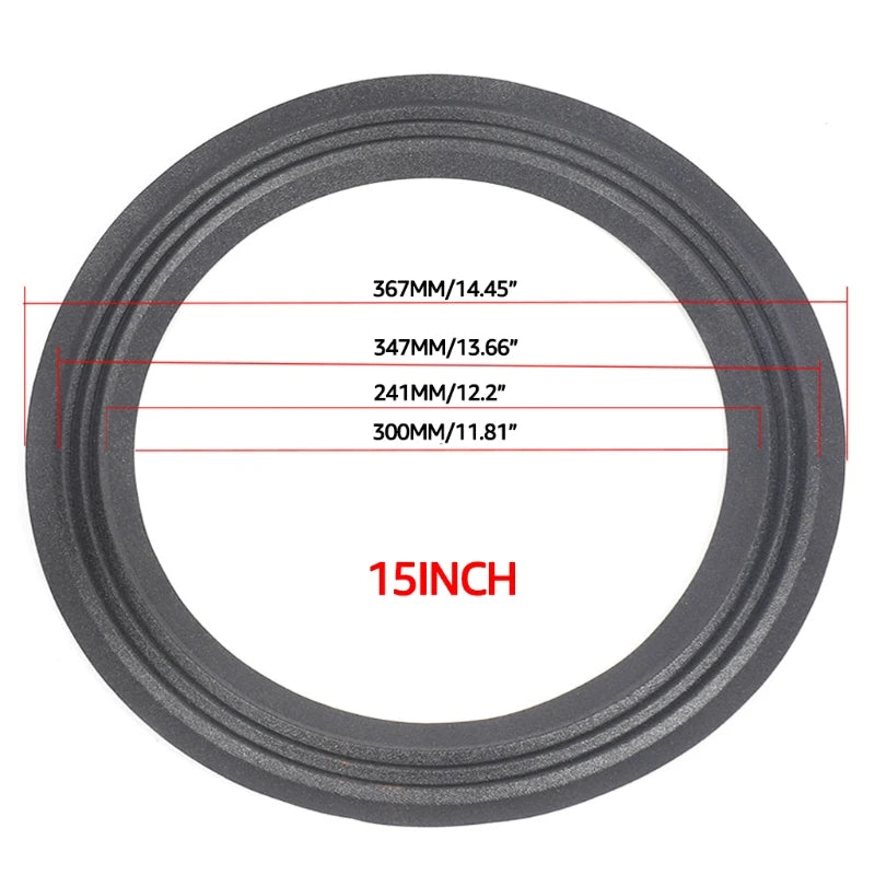 Speaker Cloth Surround Edge Rings Repair 2 Packs 6 5'' 8'' 10 12 15