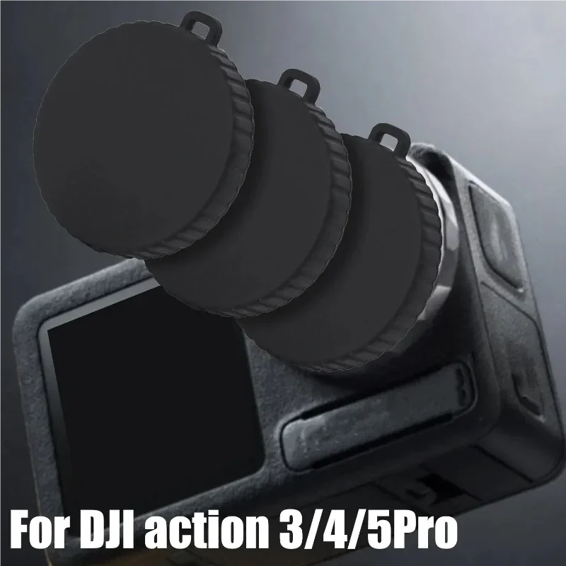Silicone Lens Cap for DJI Osmo Action 3 4 5 Pro – Dustproof Camera Lens Cap Zpaxo