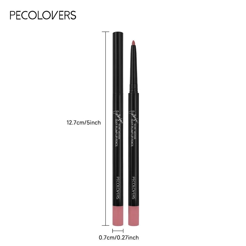 12-Color Matte Lipliner Waterproof Moisturizing Long-lasting Zpaxo