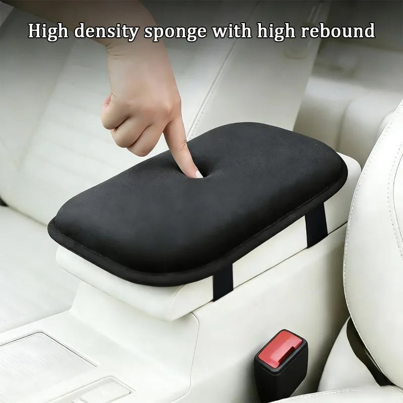 Universal Plush Car Armrest Pad – Soft Console Heightening Cover