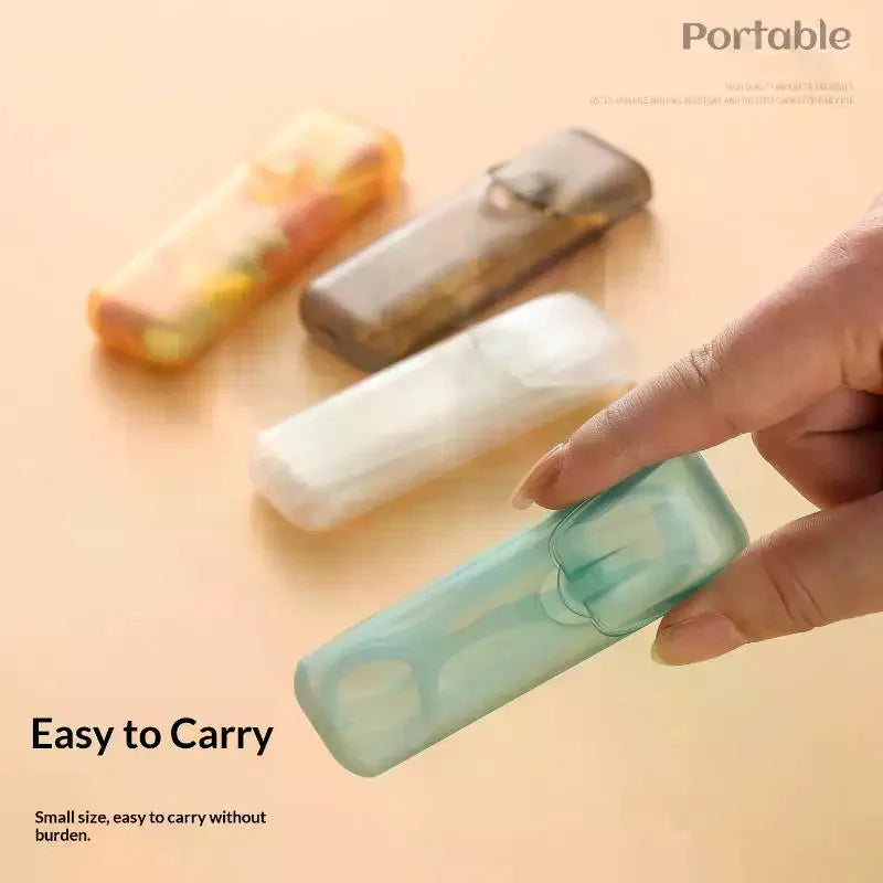 5pcs/set Mini Toothpick Storage Boxes Toothpick Holder With Lid Home Kitchen Restaurant Portable Small Toothpick Case Zpaxo