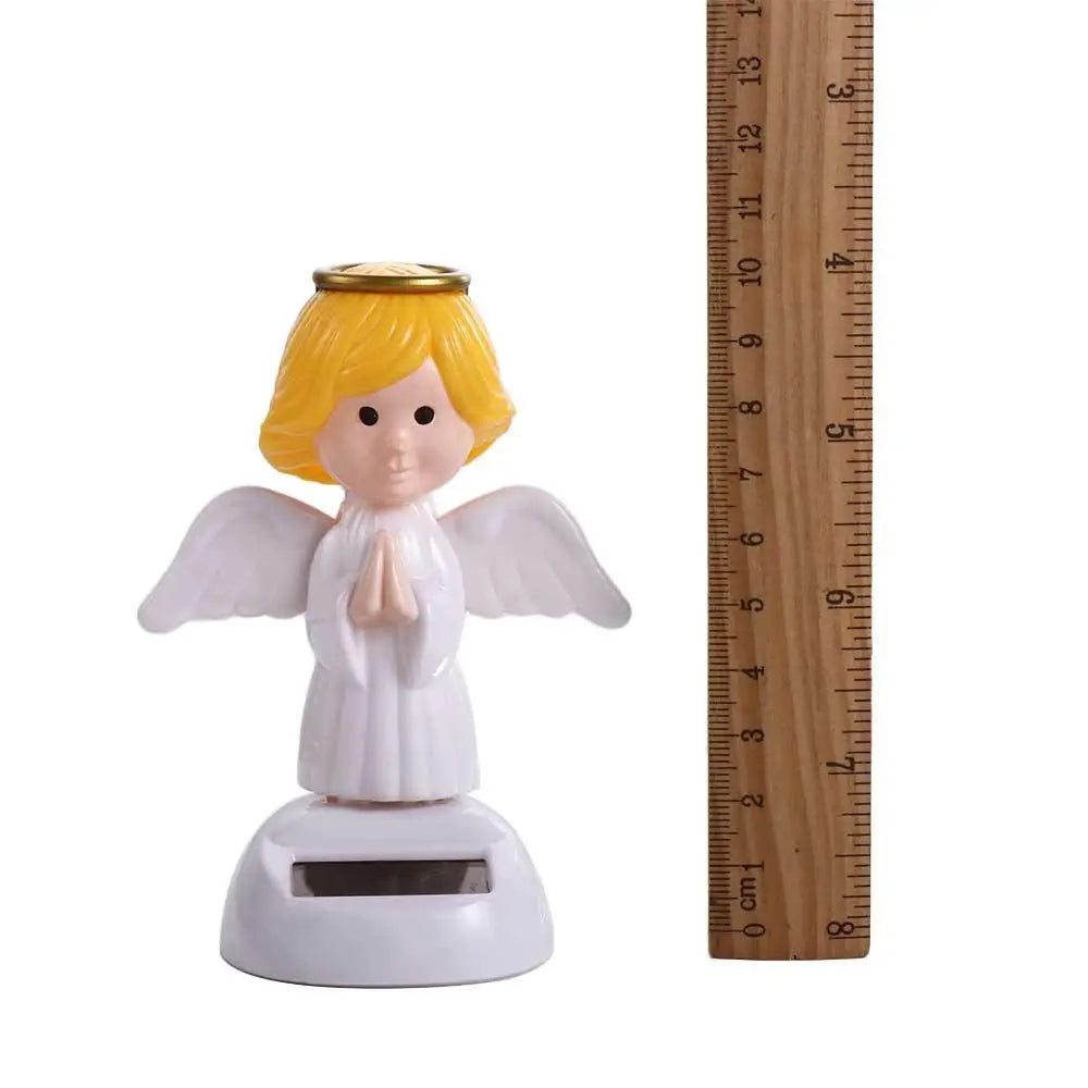 Eco Friendly Action Figure Car Decor Car Ornament Solar Swinging Angel Dancing Flip Dolls Bobble Head Doll Shaking Head Dolls Zpaxo