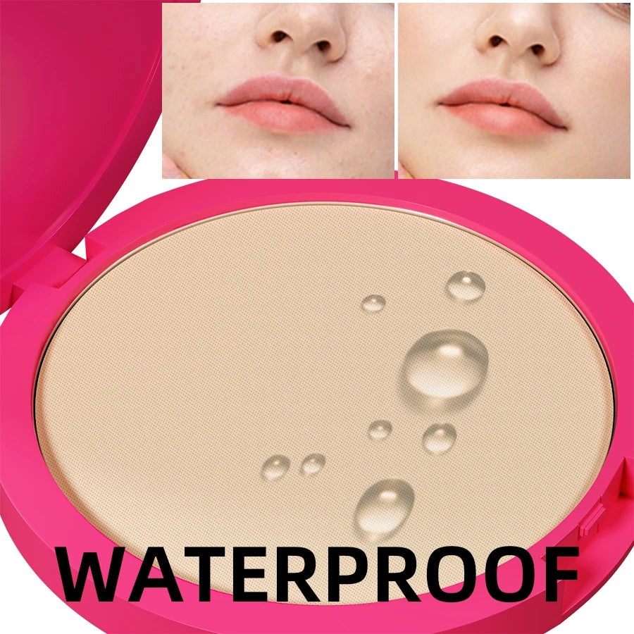 4 Oil Control Matte Face Powder Long Lasting Flawless Setting Makeup