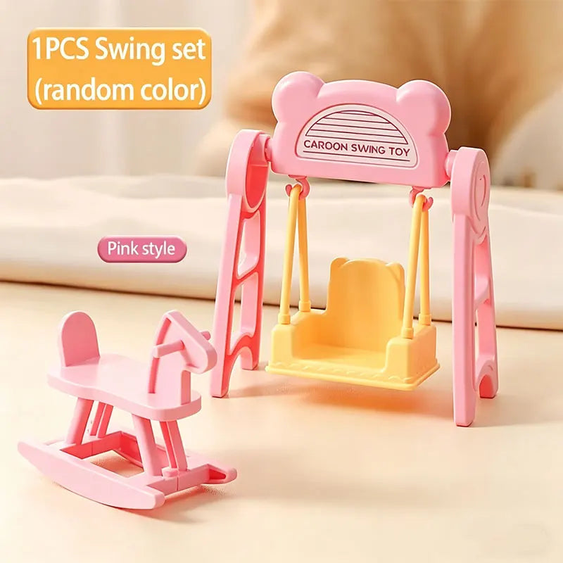 1 12 Miniature Dollhouse Furniture Baby Bed Piano Stroller Dining Zpaxo A