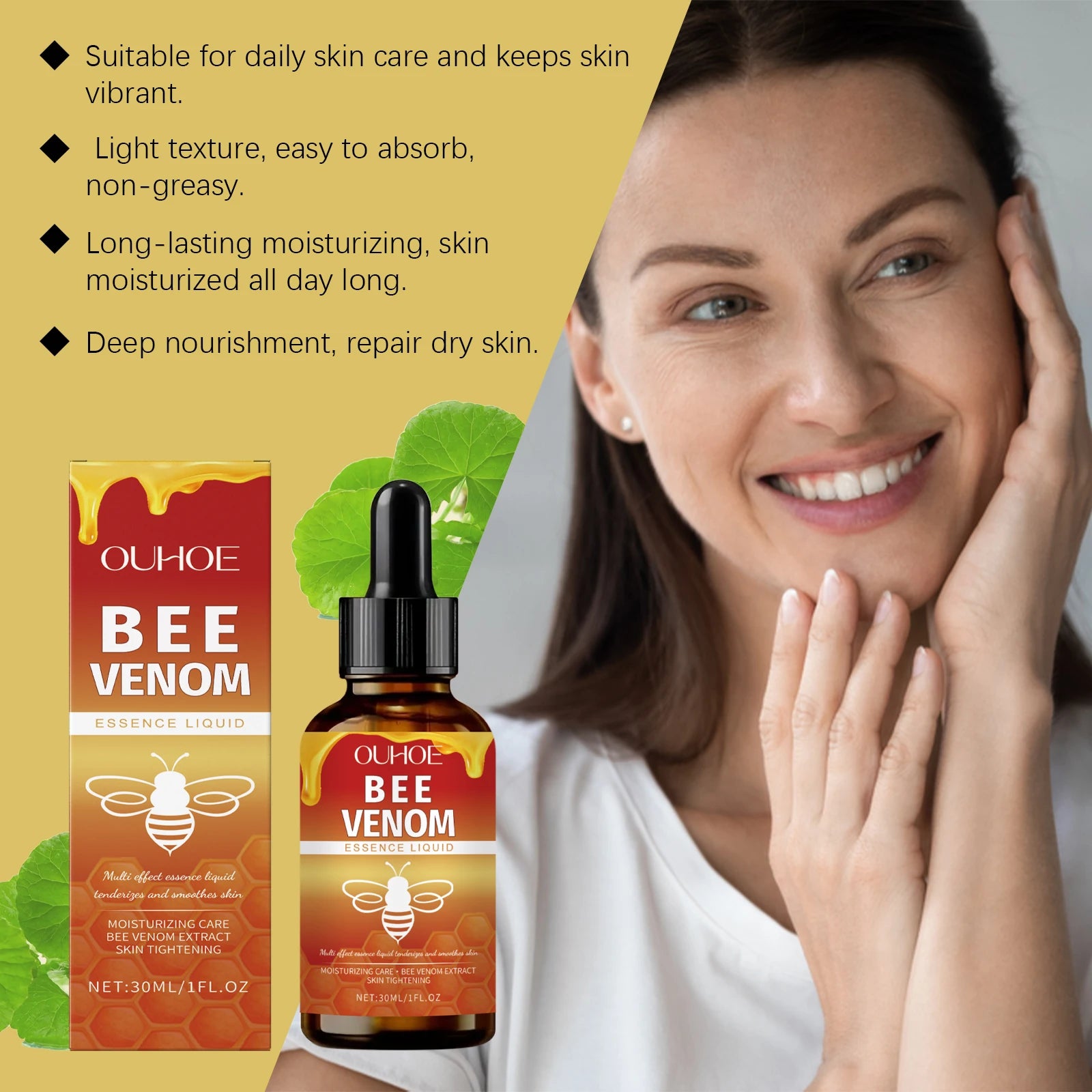 Bee Venom Firming Serum – Anti-Aging, Lifting & Brightening Anti-Aging Face Serum Zpaxo