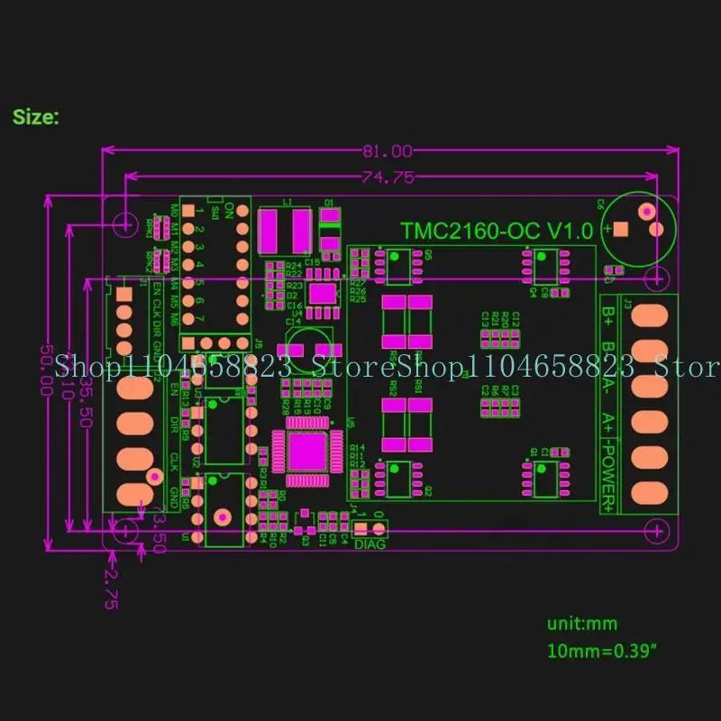 TMC2160 Stepper Motor Driver for MKS 2160 Stepping Driver Module Two Phase Vontroller Printer Motors Zpaxo