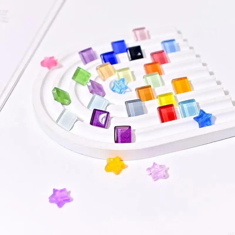 Inlaid Pattern Glass Tiles Outdoor DIY Ceramic Craft Supplies