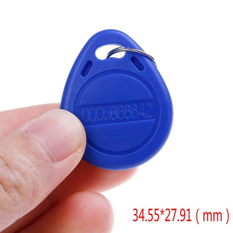 ▶10Pcs 64 Bits TK4100 RFID Key Chain Keychains 125KHZ RFID Proximity ID Card Token Tags Key Fobs NFC Zpaxo
