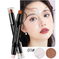 Double-head Highlighter Concealer Trimming Stick Nose Shadow Cream Zpaxo 01