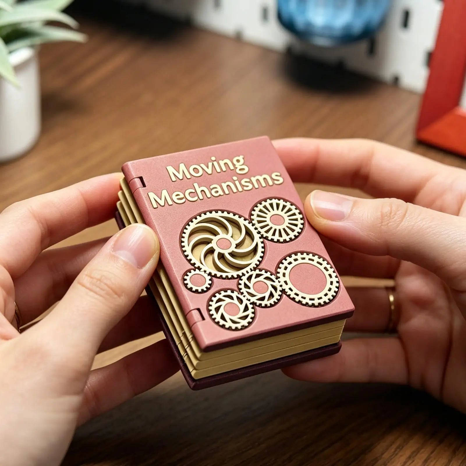 Book Gear Novelty Fun Reading Creative Paper Openable Home Indoor