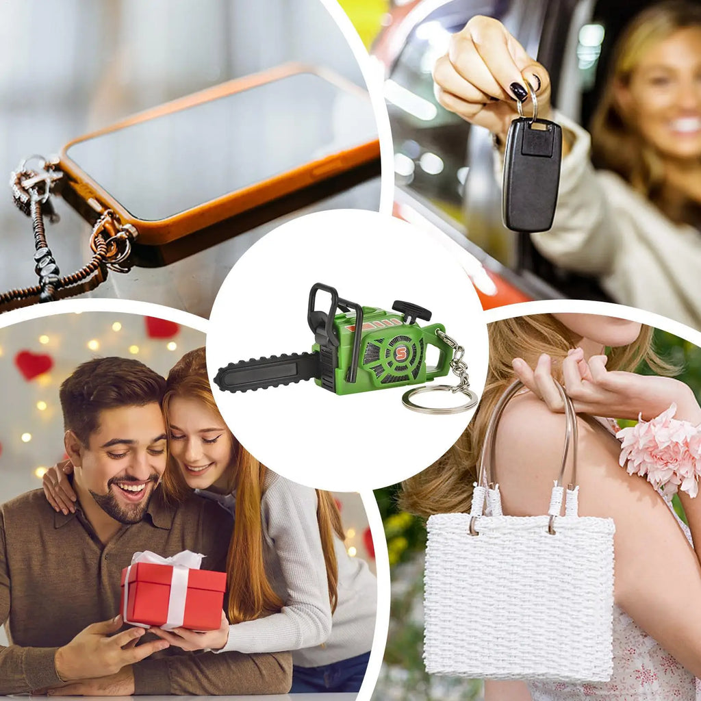 Fake Chainsaw With Pull Cord Funny Pendant Electric Construction Tool Prank Toys For Men Boyfriend Boys Birthday Party Daily Zpaxo