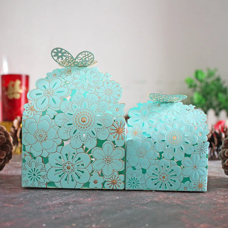 10-Piece Butterfly Candy Boxes Wedding Chocolate Packaging Birthday
